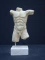 Souvenirs from Greece: Greek plaster statue of a male body Greek statues Plaster statues Special souvenirs from Greece fine male body of an athlete with perfect details on a marble base, stunning greek gifts.
